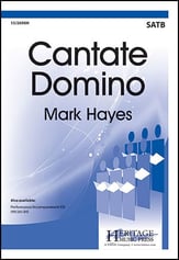 Cantate Domino SATB choral sheet music cover